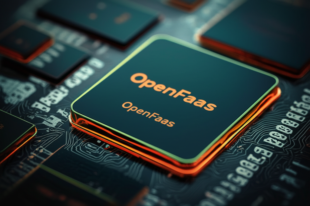 Diagram of OpenFaaS architecture showing its components and function deployment.